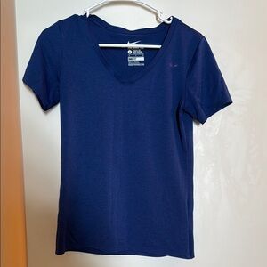 Nike Women's Navy V-Neck Top
